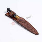 Double Edged Dagger Knife Mica Handle (2)
